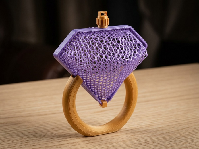 Bague diamant géante